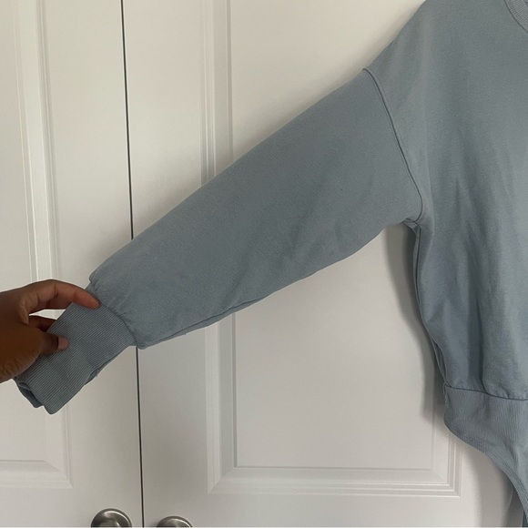 JLUXLABEL Crewneck Cotton Fleece Bodysuit - Picture 4 of 7